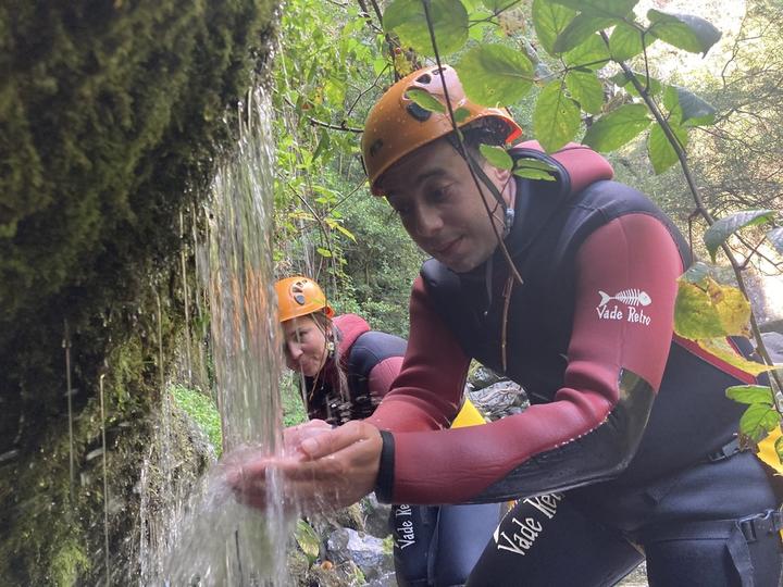 Sources et fontaines naturelles en Canyoning