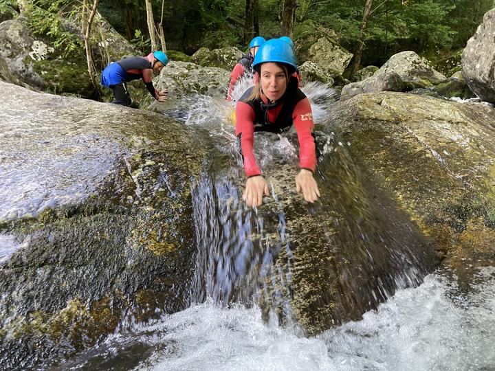 Toboggans naturels en Canyoning