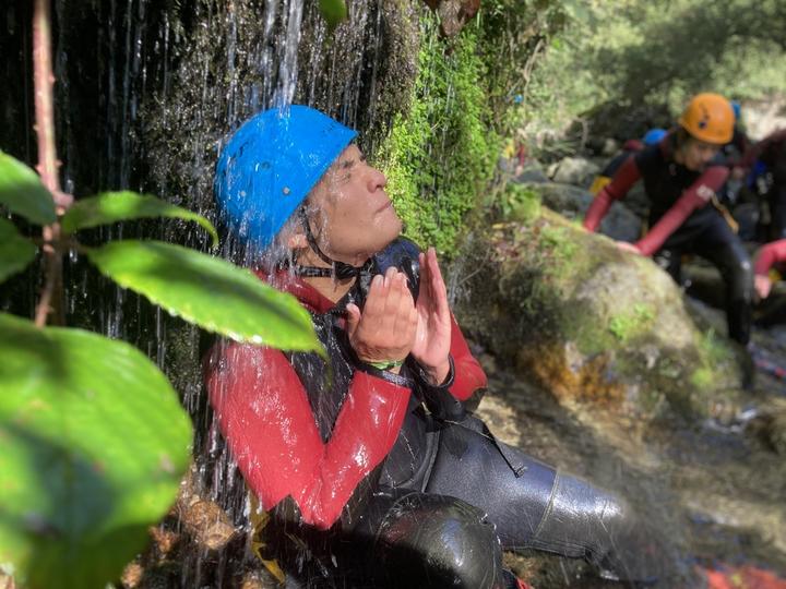 Source naturelle en Canyoning