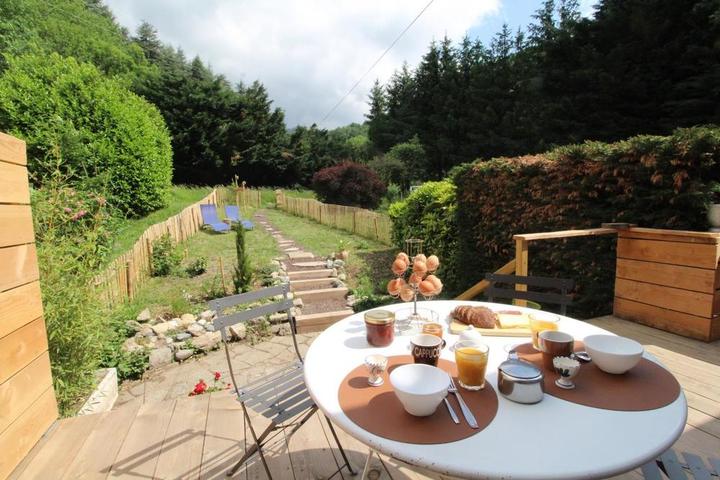 Terrasse avec jardin