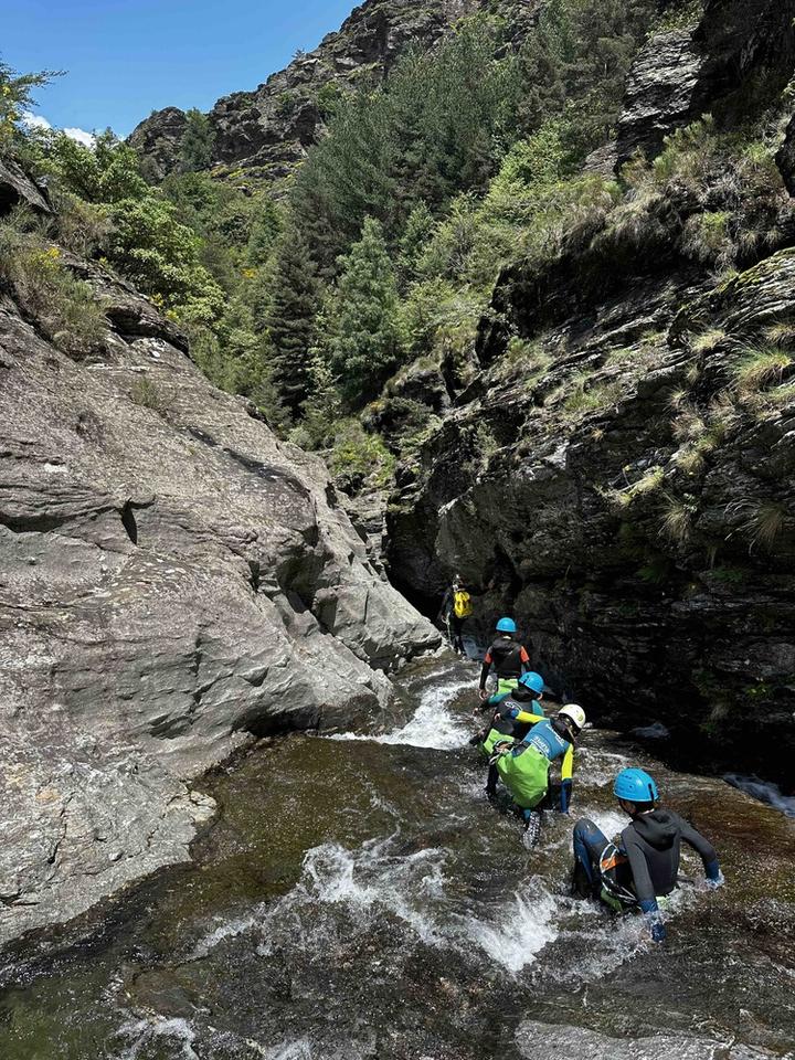 Descente du canyon du Roujanel